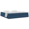 vidaXL Opbergbed met matras met matras Blauw 200 x 200 cm Polyester