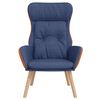 vidaXL Relaxstoel stof en PVC blauw