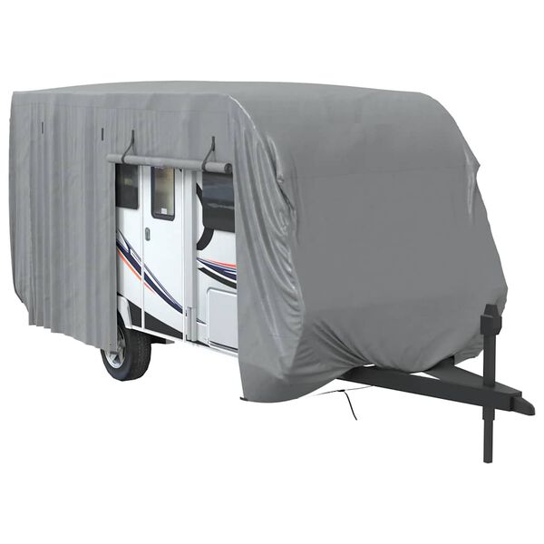 vidaXL Caravanhoes 550x250x220 cm vliesvlies grijs