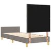 vidaXL Bedframe met hoofdeinde Taupe 80 x 200 cm Stof