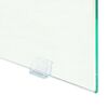 vidaXL Wandtafel 120x30x76 cm MDF en glas eikenkleur