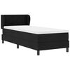 vidaXL Boxspringbed met matras met hoofdeinde Zwart 80 x 200 cm Stof