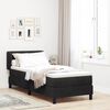 vidaXL Boxspringbed met matras Zwart 80 x 200 cm Fluweel
