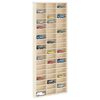 vidaXL Muurdisplaykast met plank Beige 30 x 4,5 x 75 cm Bewerkt hout