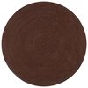 vidaXL Vloerkleed handgemaakt rond 90 cm jute bruin