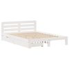 vidaXL Bedframe zonder matras massief grenenhout wit 150x200 cm