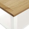 vidaXL Salontafel 110x55x40 cm massief eikenhout