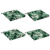 vidaXL 4-Piece Zitkussens SOEST 4 st 100% Polyester Bladpatroon