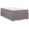 vidaXL Bedframe met matras Taupe 120 x 200 cm Stof