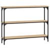 vidaXL Wandtafel 100x22,5x75 cm bewerkt hout sonoma eikenkleurig