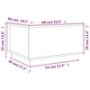 vidaXL Salontafel 60x50x35 cm massief grenenhout honingbruin