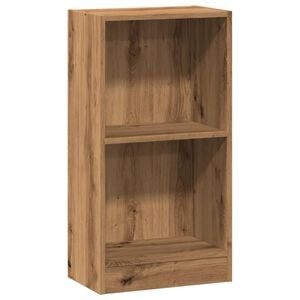 vidaXL Boekenkast 40x24x76 cm bewerkt hout artisanaal eikenkleurig