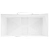 vidaXL Papieren zakken 50 st met hengsels 21x11x36 cm wit