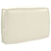 vidaXL Kussen Cr&egrave;me 60 x 40 x 12 cm Oxford Stof