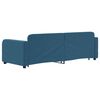 vidaXL Slaapbank met onderschuifbed 80x200 cm fluweel blauw