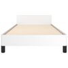 vidaXL Bedframe met hoofdbord kunstleer wit 80x200 cm