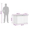vidaXL Tuinbox 149x99x93 cm antraciet