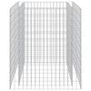 vidaXL Gabion plantenbak verhoogd 90x90x100 cm gegalvaniseerd staal