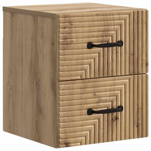 vidaXL Wandbeugel Bedkast Artisanaal eiken 34,5 x 33 x 40 cm