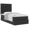 vidaXL Ottoman bed met matras 80x200cm stof zwart