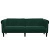 vidaXL Driezitsbank fluweel donkergroen