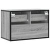 vidaXL Tv-meubel 60x31x39,5 cm bewerkt hout metaal grijs sonoma eiken