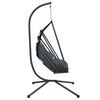 vidaXL Hangende Egg Chair met standaard antraciet staal