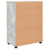 vidaXL Badkamer Kast Beton Grijs 60 x 35 x 80 cm Bewerkt hout & Metaal