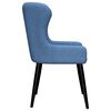 vidaXL Eetkamerstoelen 2 st stof blauw