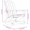 vidaXL Adirondack Schommelstoel Wit 92 x 73,5 x 92 cm HDPE