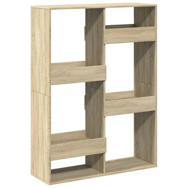 vidaXL Boekenkast 100x33x135 cm bewerkt hout sonoma eikenkleurig