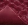 vidaXL Antislip nep konijnenbont deken Olite 4 pcs Bordeaux Rood