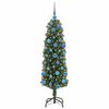 vidaXL Kunstkerstboom Groen 150 cm PVC en Staal en Kunststof