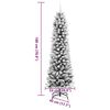vidaXL Kunstkerstboom met 300 LED Wit 180 cm PVC en Metaal en Plastic