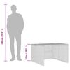 vidaXL Garage voor robotmaaier 86x90x52/57 cm poly rattan bruin