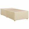 vidaXL Boxspring met matras stof cr&egrave;mekleurig 80x200 cm