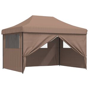 vidaXL Partytent 279 x 410 x 315 cm Bruin Oxford Stof