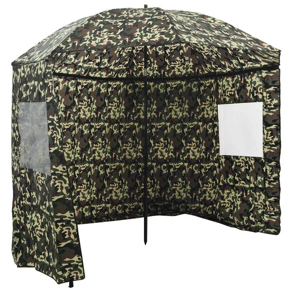vidaXL Vis Paraplu Camouflage 300 x 240 cm Oxford Polyester