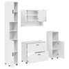 vidaXL Badkamermeubelset 4 st Hoogglans wit 35 x 30 x 192 cm