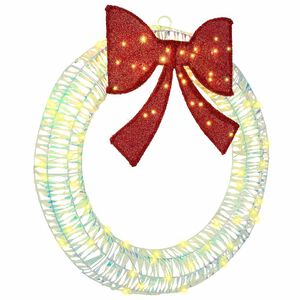 vidaXL Krans met 80 LED Warmwit 90 cm PET