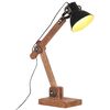 vidaXL Bureaulamp industrieel rond E27 58x18x90 cm zwart