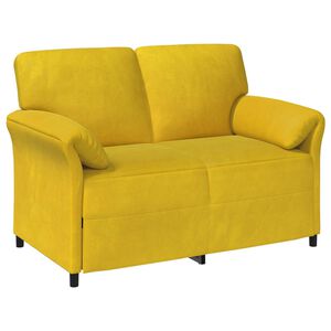 vidaXL 2-Zits Sofa Geel 138 x 83 x 95 cm Fluweel