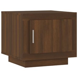 vidaXL Salontafel 51x50x45 cm bewerkt hout bruin eikenkleur