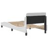 vidaXL Bedframe "Dover" kunstleer wit 90x200 cm