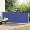vidaXL Tuinscherm uittrekbaar 140x600 cm blauw