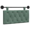vidaXL Hangend hoofdbord Met LED-verlichting Zeegroen Fluweel