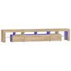 vidaXL Tv-meubel met LED-verlichting 230x36,5x40cm sonoma eikenkleurig