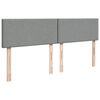 vidaXL Boxspring met matras stof lichtgrijs 180x200 cm