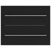 vidaXL Wastafelkast 60x38,5x48 cm bewerkt hout zwart