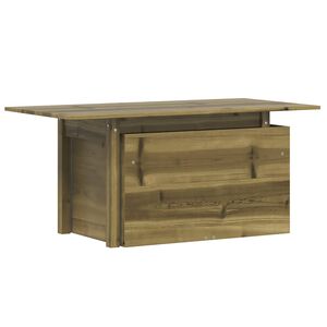 vidaXL Tuintafel 100x50x75 cm ge&iuml;mpregneerd grenenhout